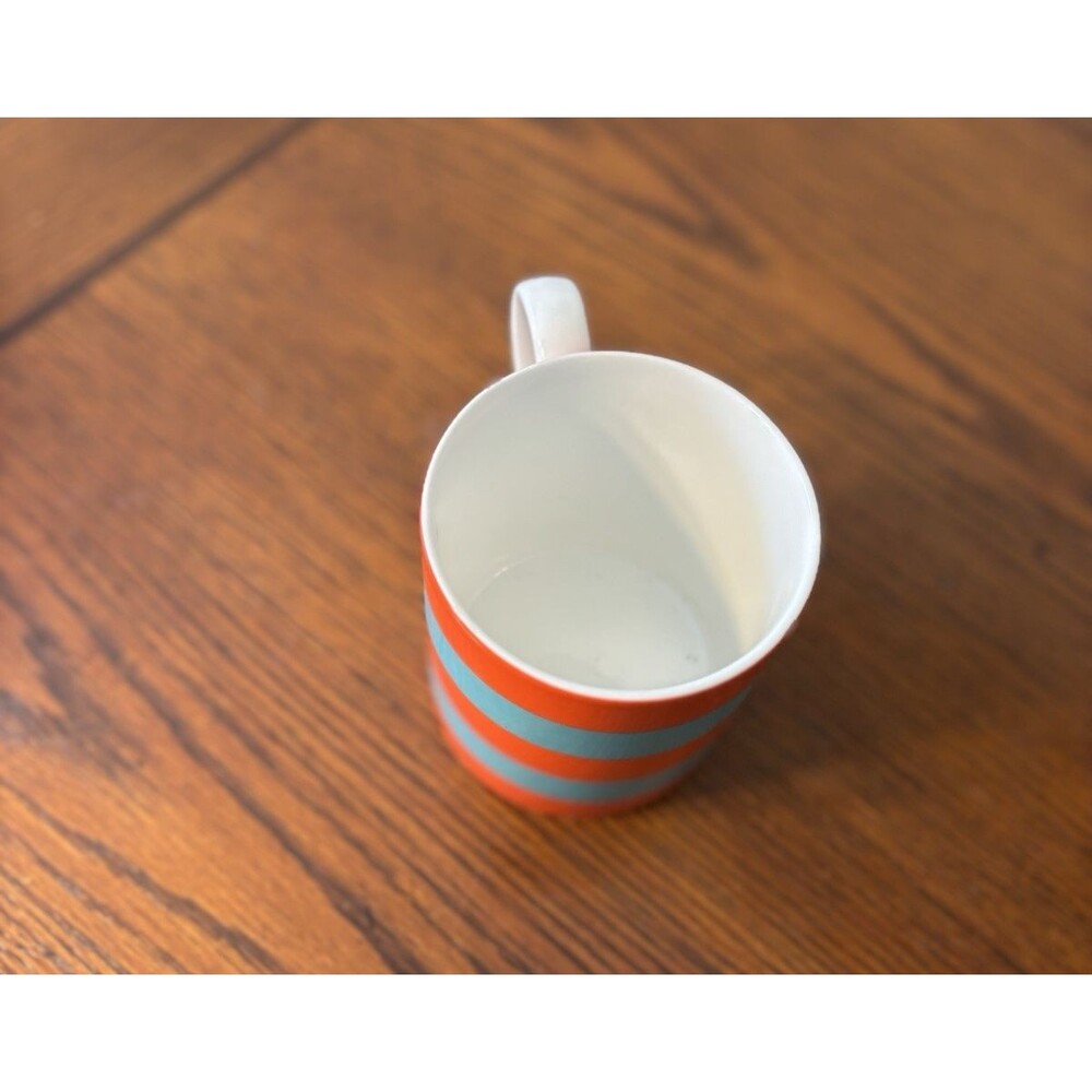 Kate Spade NY Wickford Red Letter M Day Lenox Red I Orange & Teal Stripes MUG - Picture 6 of 8